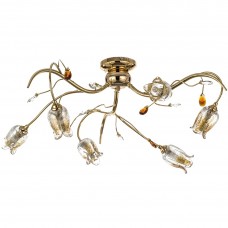 Φωτιστικό Οροφής 6xG9 Μεταλλικό Κρύσταλλα και Γυαλί 5223-6